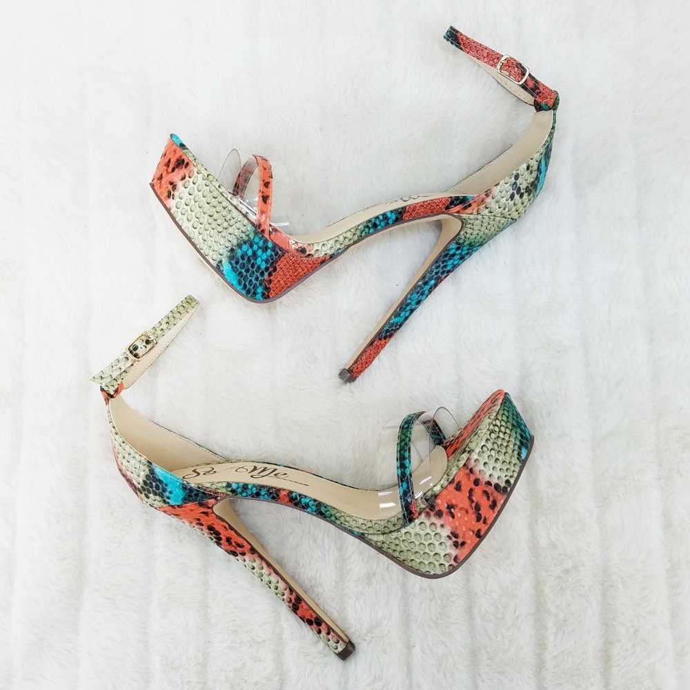 Multi Snake Platform 6" High Heel Platform Shoes